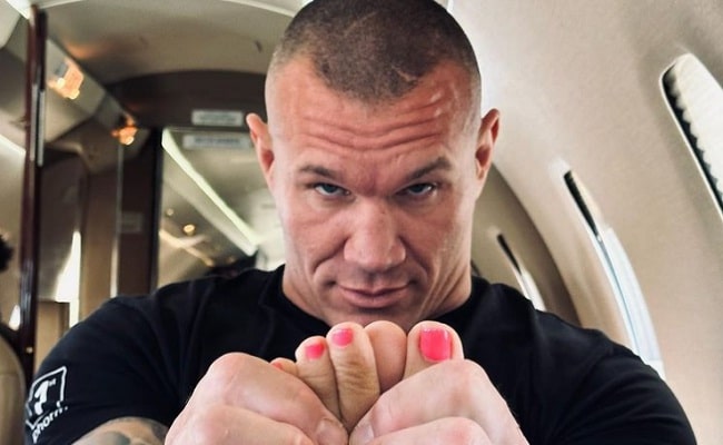 Randy Orton Shows His Love For His Wife With A Foot Massage On A Private Jet